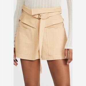 Alexis White High Waist Thatcher Shorts sz M nwot